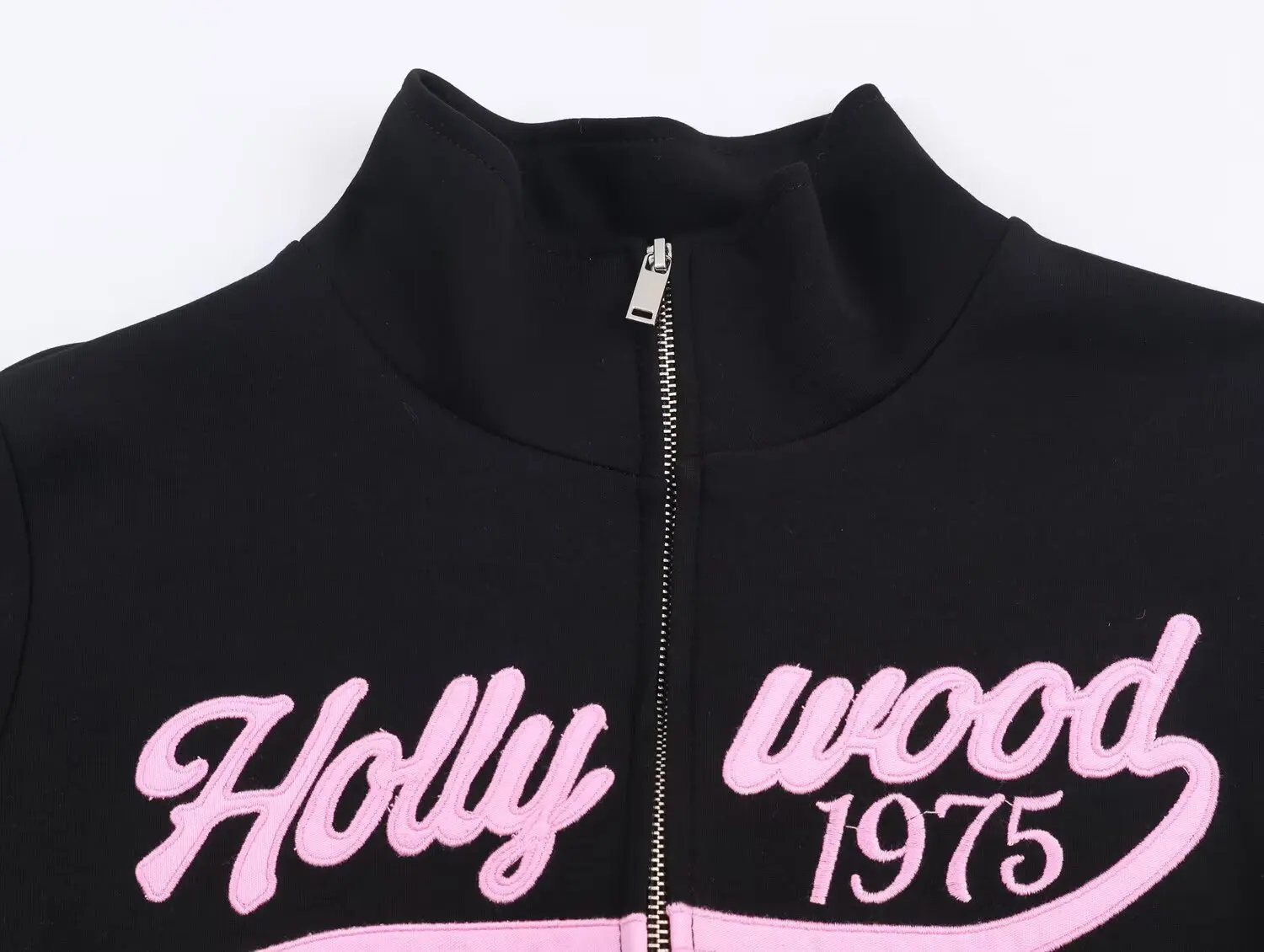 ملابس نسائية أوروبية وأمريكية جديدة 2025 مطرزة على طراز الكلية سترة بأكمام طويلة بدلة بناطيل واسعة عالية الخصر #5