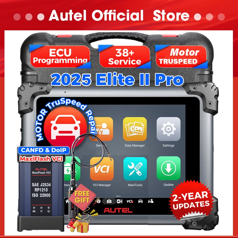 Autel MaxiSys Elite II Pro ULTRA Diagnostic Tools J2534 ECU Programming Coding Auto Scanner as MS919 Motor TruSpeed CAN FD DoIP