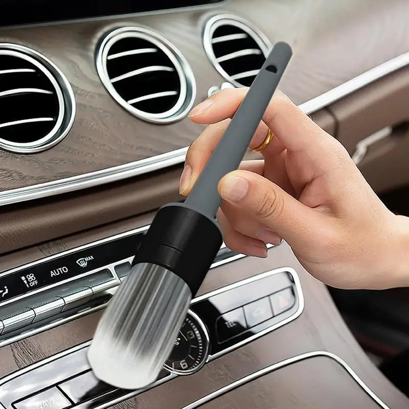 

3pcs Car Brushes Wheels Interior Upholstery Car Detail Brush Ultra Soft Washing Emblems Car Detail Brushes Perfect For Air Vents