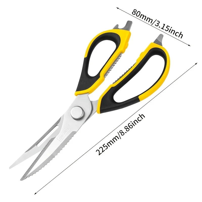 Deli Kitchen Shears Multi-Purpose Detachable Scissors Heavy Duty Meat Scissors,Food Scissors for Chicken, Poultry, Fish, Herbs