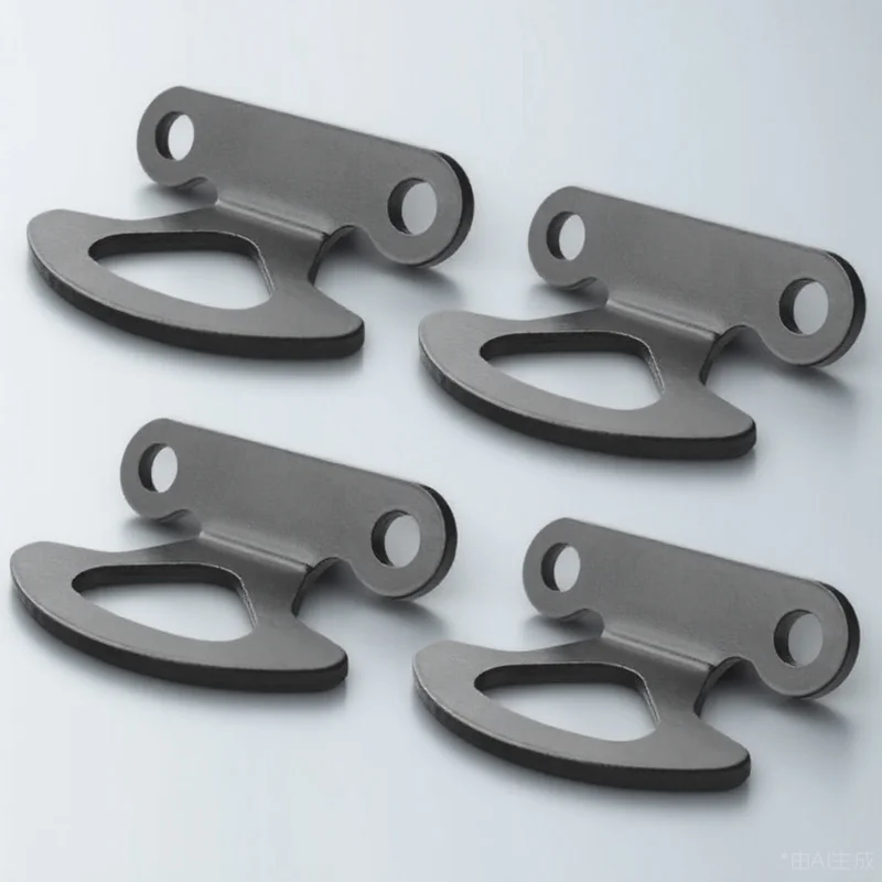 

4Pcs Tie Down Anchor Heavy Duty Iron Material Secure Connection for Car Truck Trailer Bed Cargo Fast Installation
