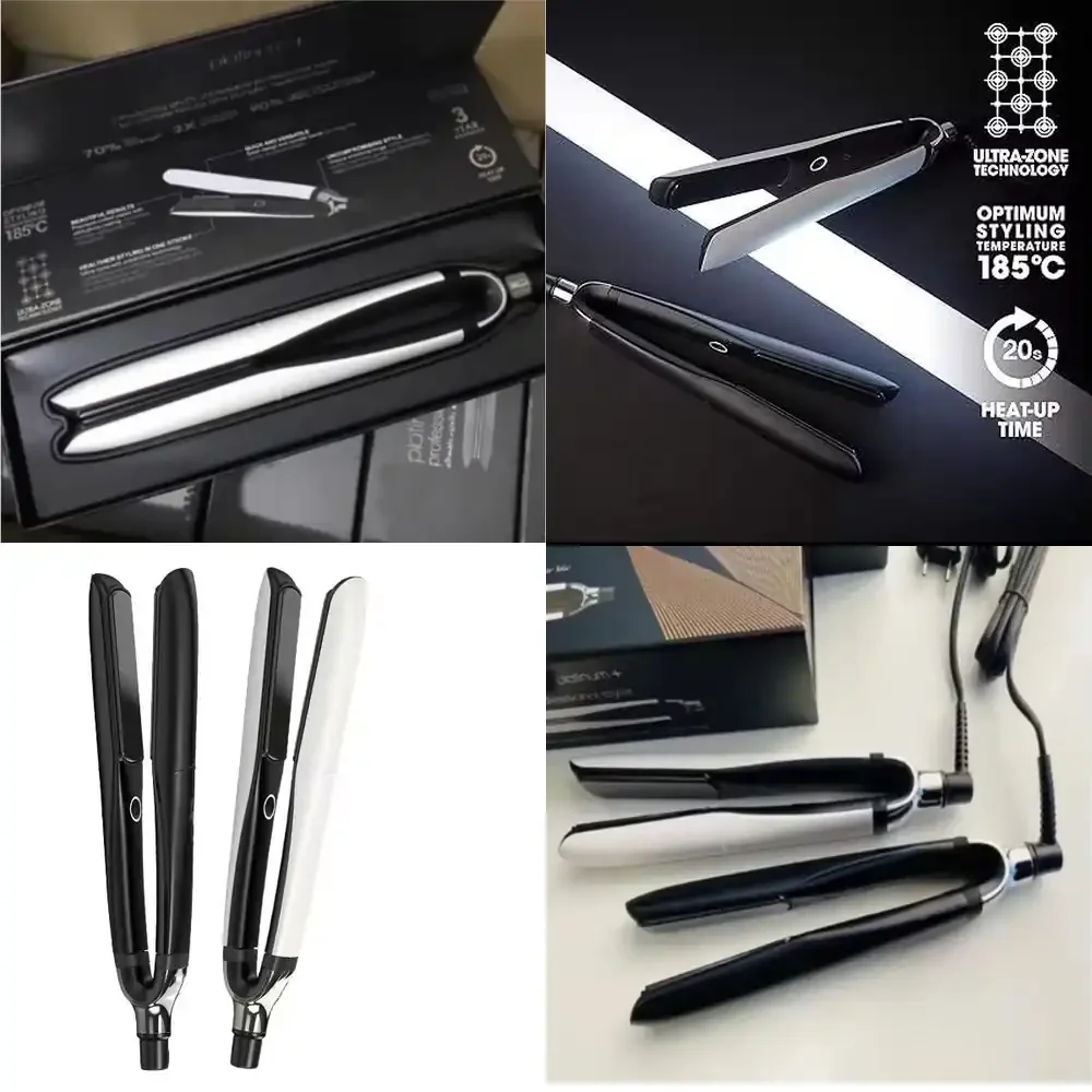 Platinum+ Chronos Professional Smart Styler Hair Straighteners& Curling Iron Fast Heating Styling Tool for Home Use
