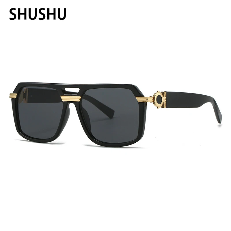 

A50 Fashionable Square for Men Sunglasses New Retro Simple Trend Male Sun Glasses Casual Versatile Sunshade Shadow Glasses UV400