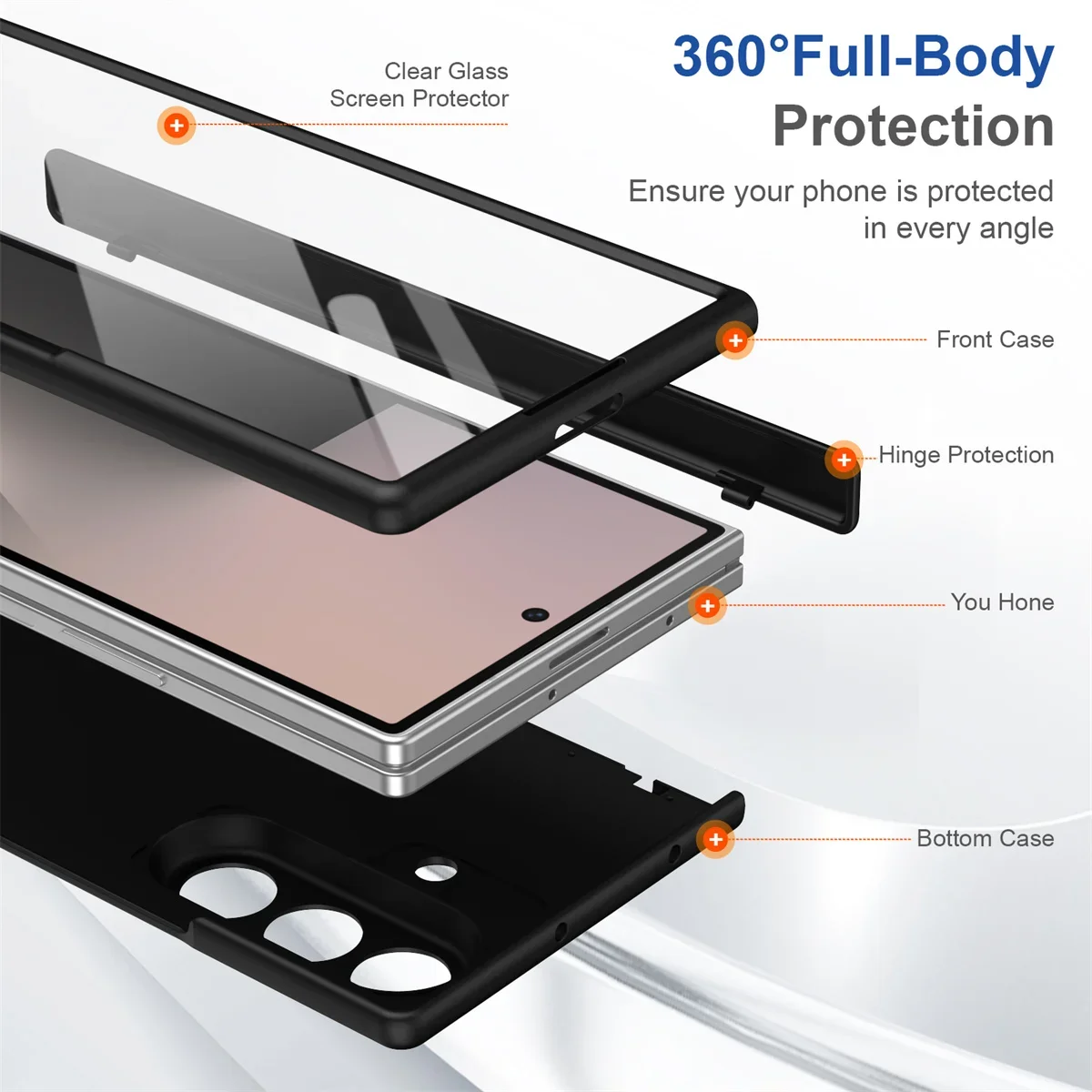 Scharnier-Schutzhülle mit Magnetischer Stoßdämpfung für Samsung Galaxy Z Fold 8 7 6 5 4 3 5G für Magsafe Fold7 Fold6 Mattierte Abdeckung – Detail 4