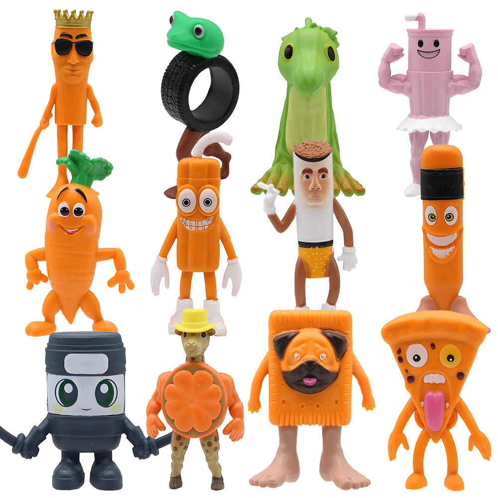 

New Italian Brainrot Animals Tung Tung Sahur Figure Tralalelo Tralala Figurine Doll Toy Desk Decoration Model Ornament Gift