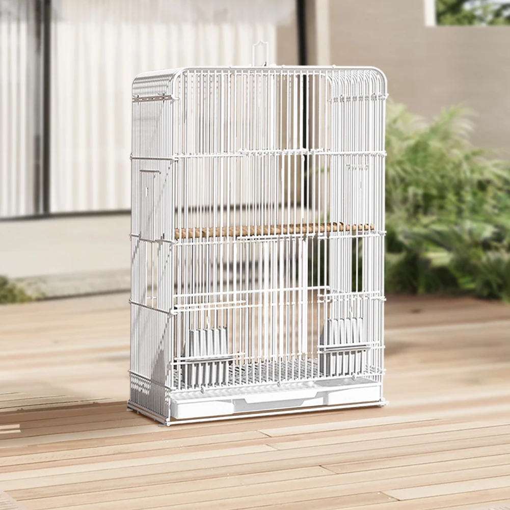 

Household Bird Cage with Hnadle Portable Parrot Cage Lightweight Large Bird Carrier for Indoor Outdoor Home Bird Feeding