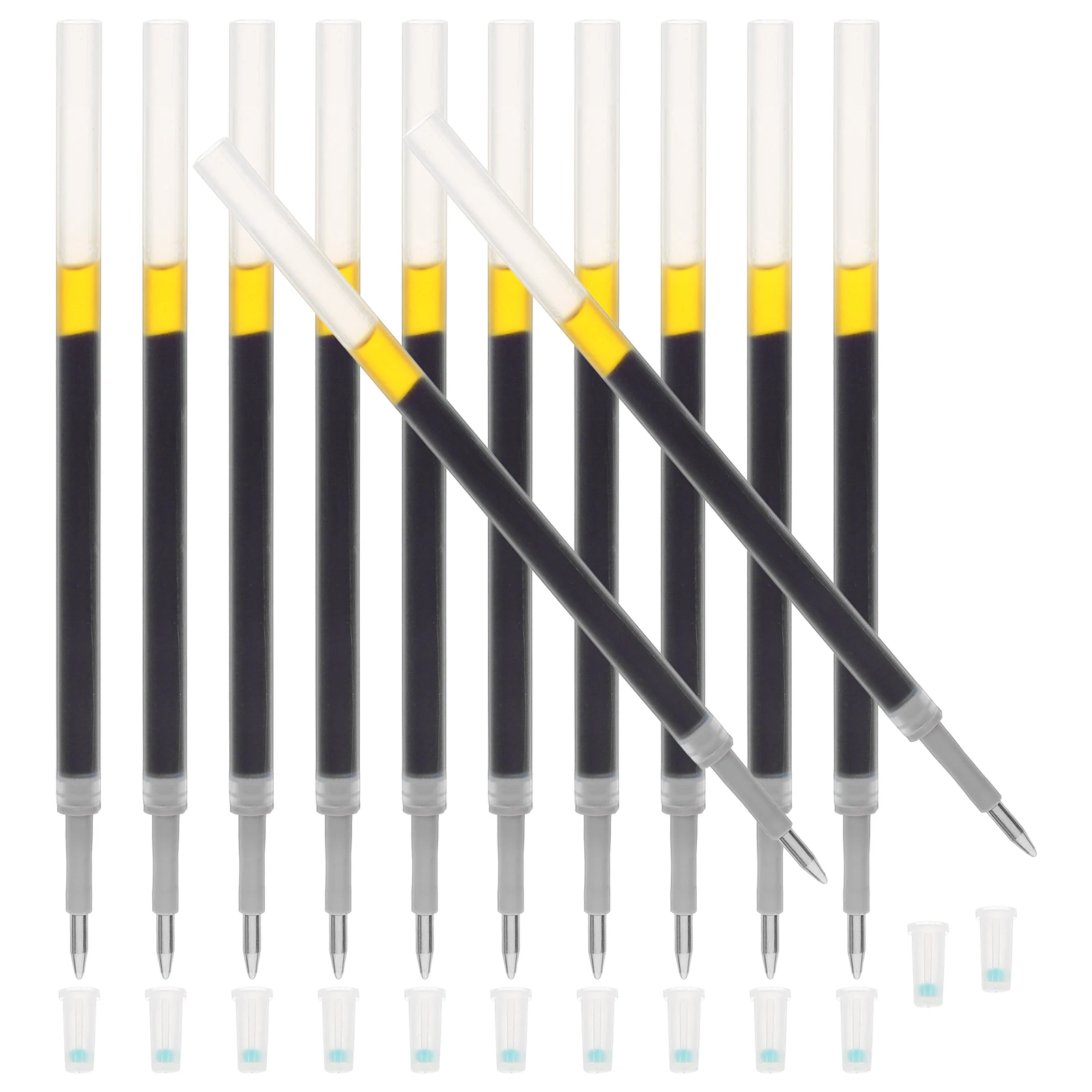 

60 Pcs Replaceable Refill Refills Ballpoint Pen Ink Black Replacement for Pens Neutral