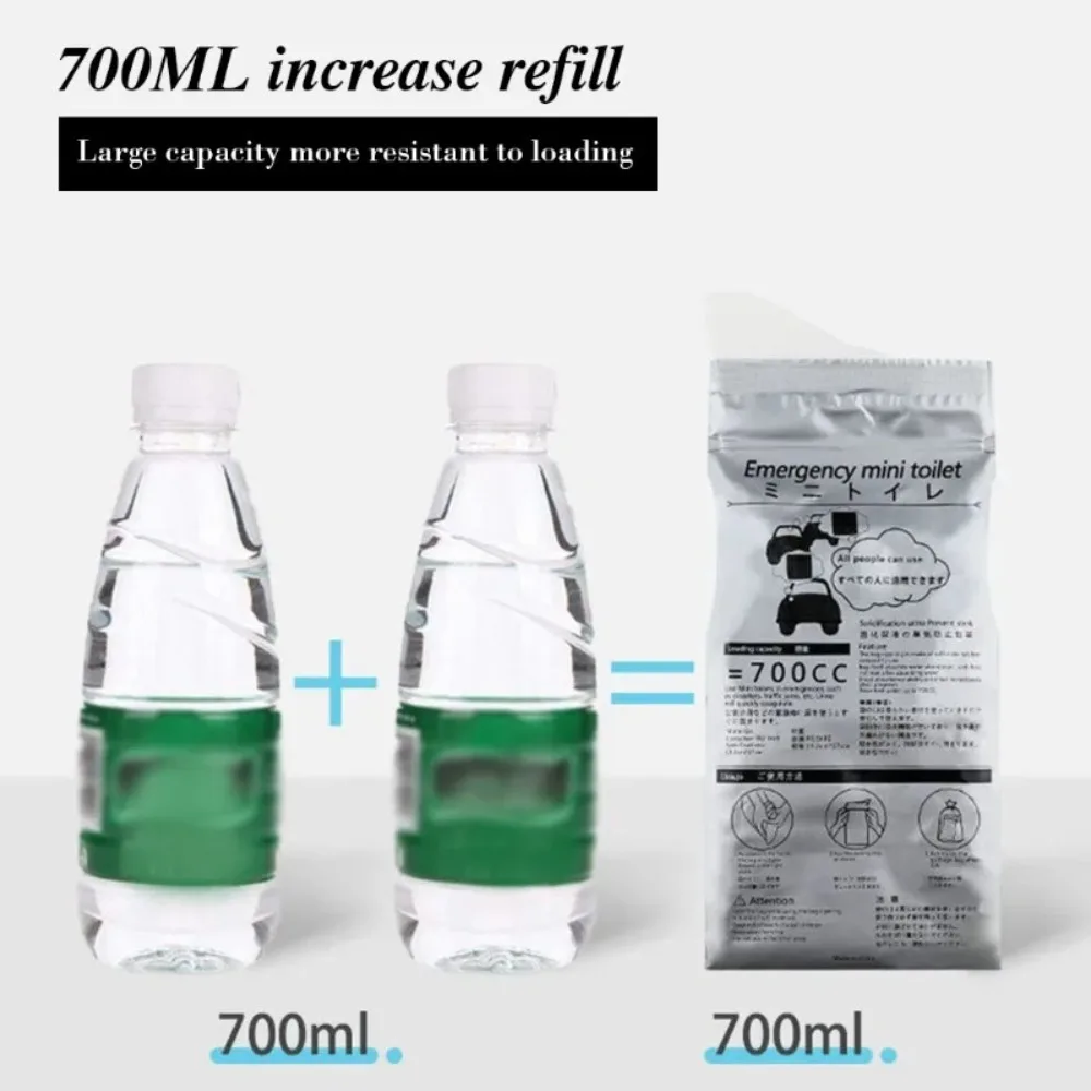 5PCS Gifts Polymer Water-absorbent Resin Cotton Disposable Urine Bags Portable Mobile Toilet Emergency Urinal Bag Vomiting Bag