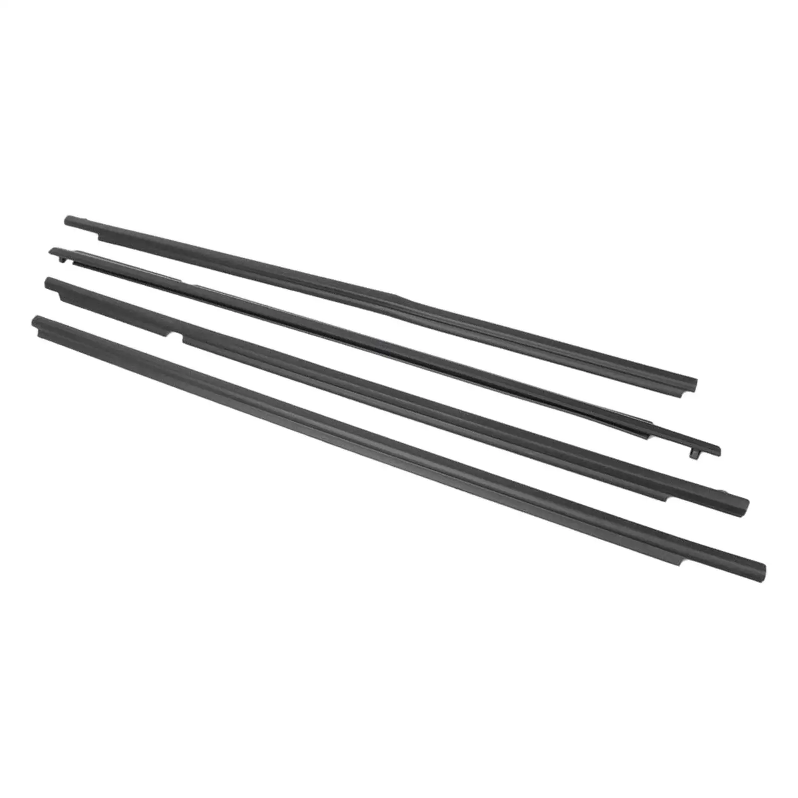 4x Window Molding Trims Sill Seal Belt 7571012780 Durable Replace for Toyota 2009 2010 2011 2012 Easily to Install