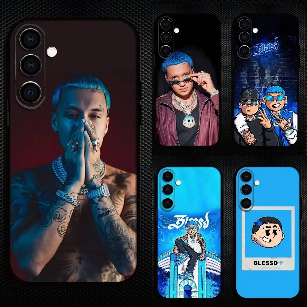 

B-Blessd C-Cantante Rapper Phone Case For Samsung Galaxy A73,A72,A71,A70,A53,A52,A51,Others Soft Black Cover