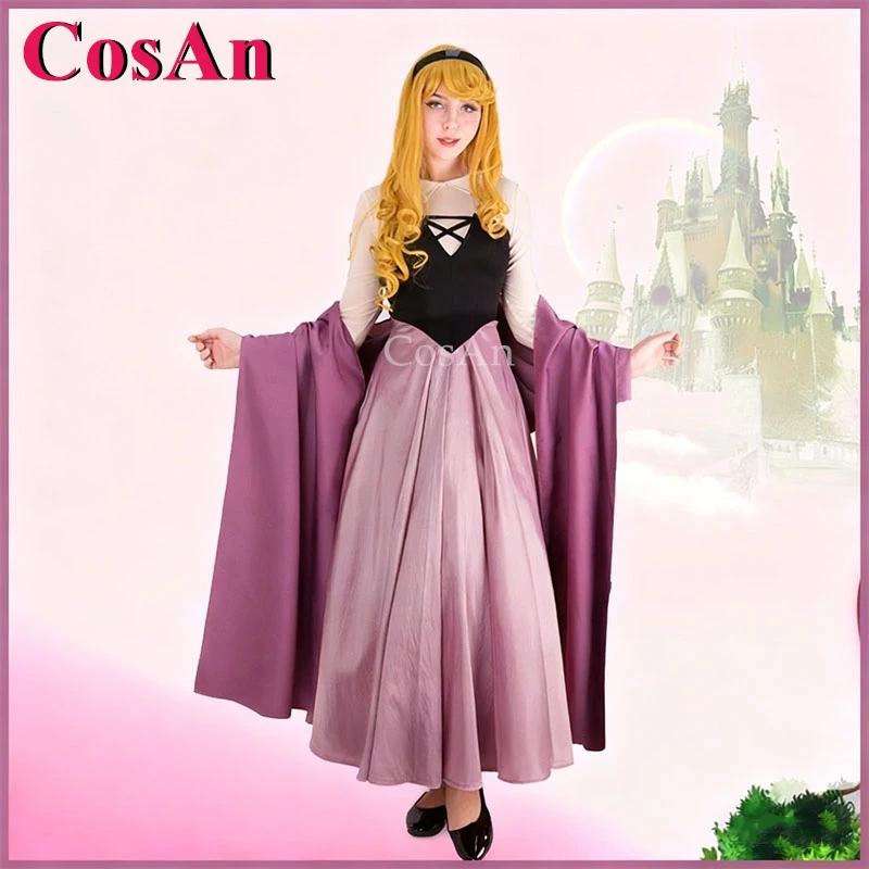 

CosAn Hot Selling Sleeping Lady Cosplay Costumes Aurora Briar Rose Fashion Princess Dress Forest Regular Wear Role Play Clothing
