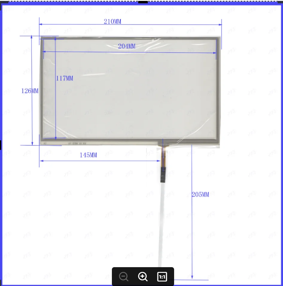 

ZhiYuSun HLD-TP-2926 this is compatible resistance screen Touch Screenfor GPS GLASS for tble compatible HLDTP2926