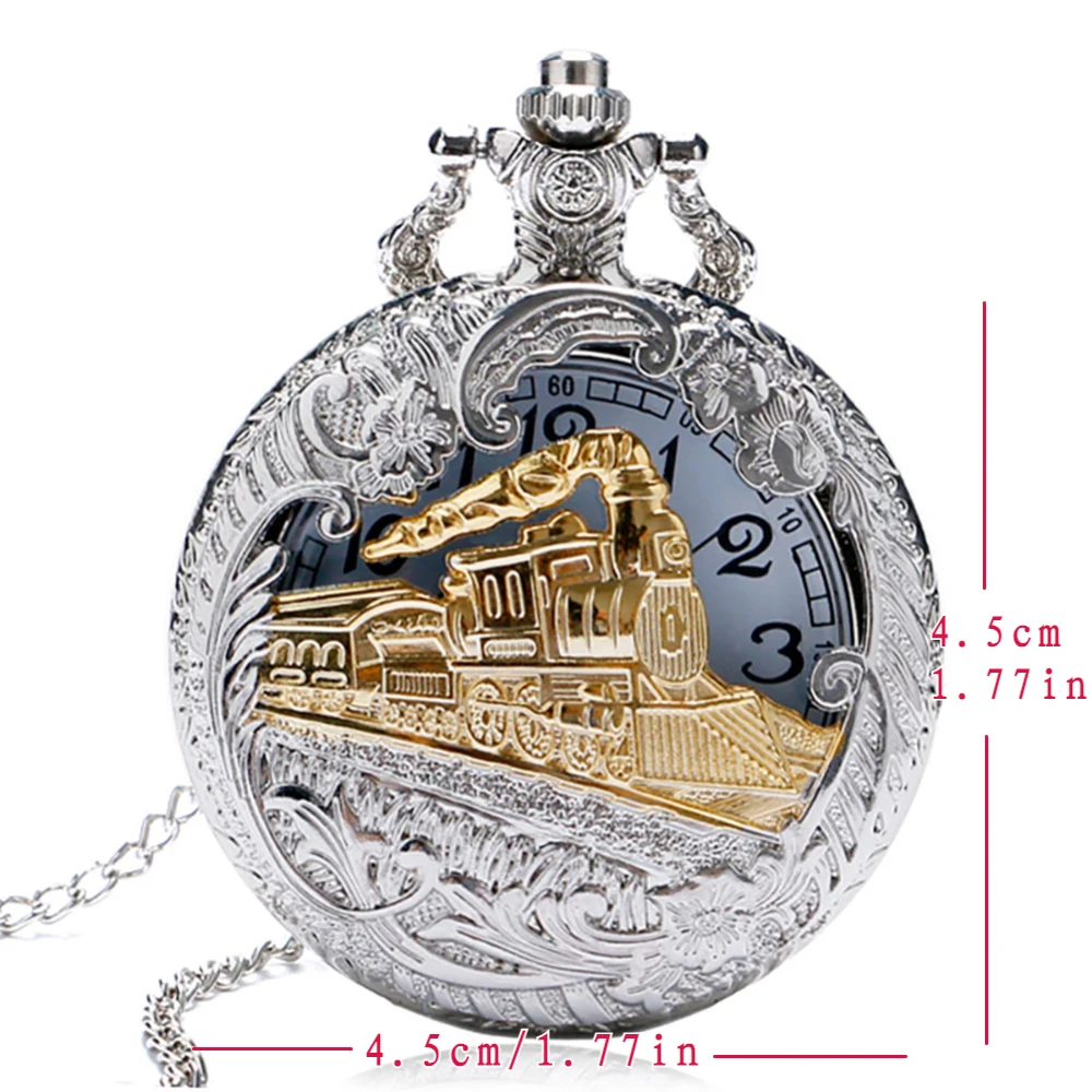 خمر ساعة الجيب غطاء جوفاء تصميم حركة الكوارتز قلادة سلسلة بدلاية هدايا للجنسين #2