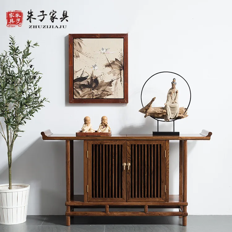 

Solid wood entrance entranc table, dining side cabine, cabint, entrane tble, walnut Zen household, living room etrance doo