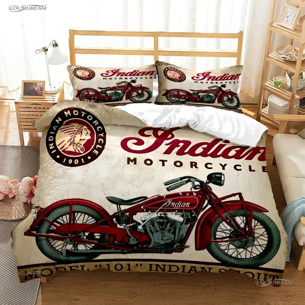 Racing Moto All Season Duvet Cover Comforter Bedding sets Utra Soft Quilt Cover and Pillowcases Teens Single/Double/Queen/King