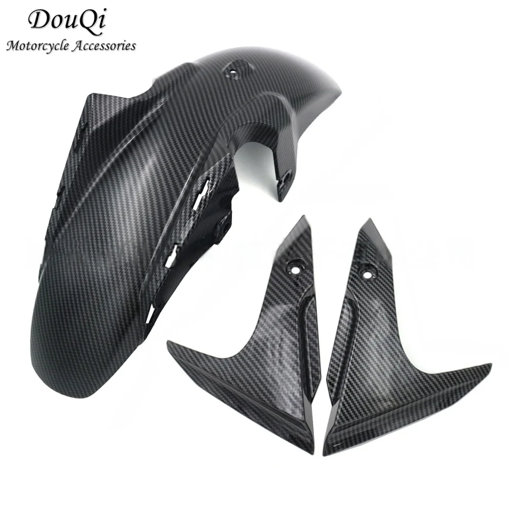 

Motorcycle Fairing Suitable For Yamaha Mt-07 Fz07 Front Tire Mudguard, Anti Mud Carbon Fiber Pattern, Dated 2012-17