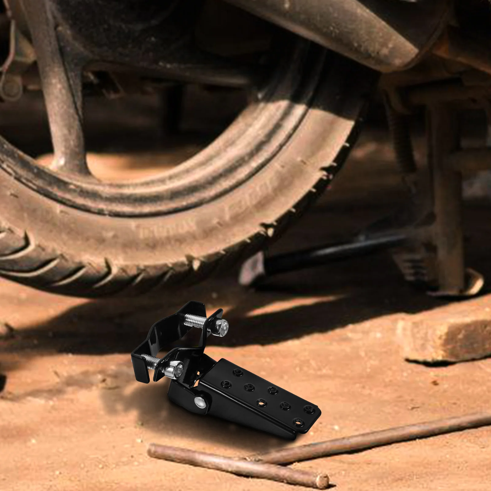 

2 Pcs Motorcycle Foot Pegs Retro Foot Peg For Motorcycle Folding Anti-Slip Shock-Absorbing Metal Pegs Universal Accessories