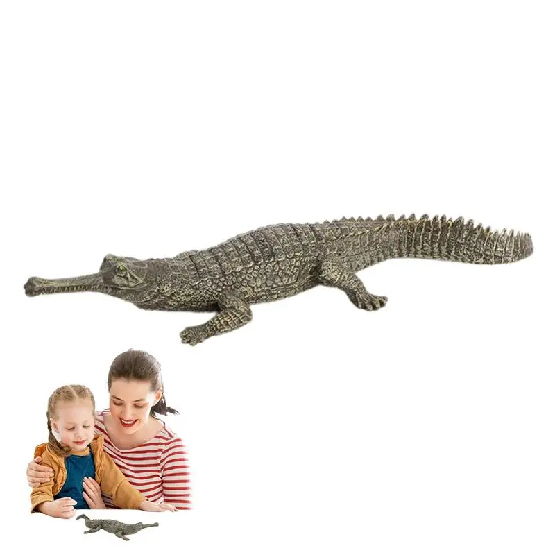 Alligator Toy Figure Simulated Alligator Toy Figurine Cute And Fun Educational Play Toy For Crafts Educational Purposes Creative