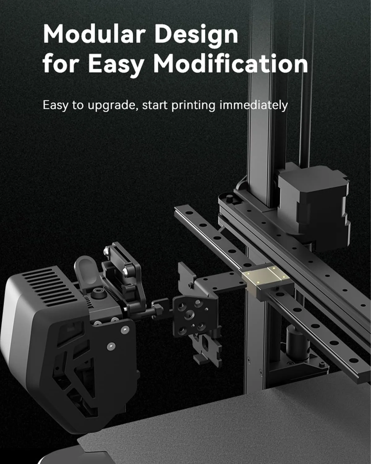Creality atualização oficial ender 3 v3 se kit de trilho linear, mgn12 impressão de alta precisão 280mm comprimento do trilho deslizante peças de impressora 3d