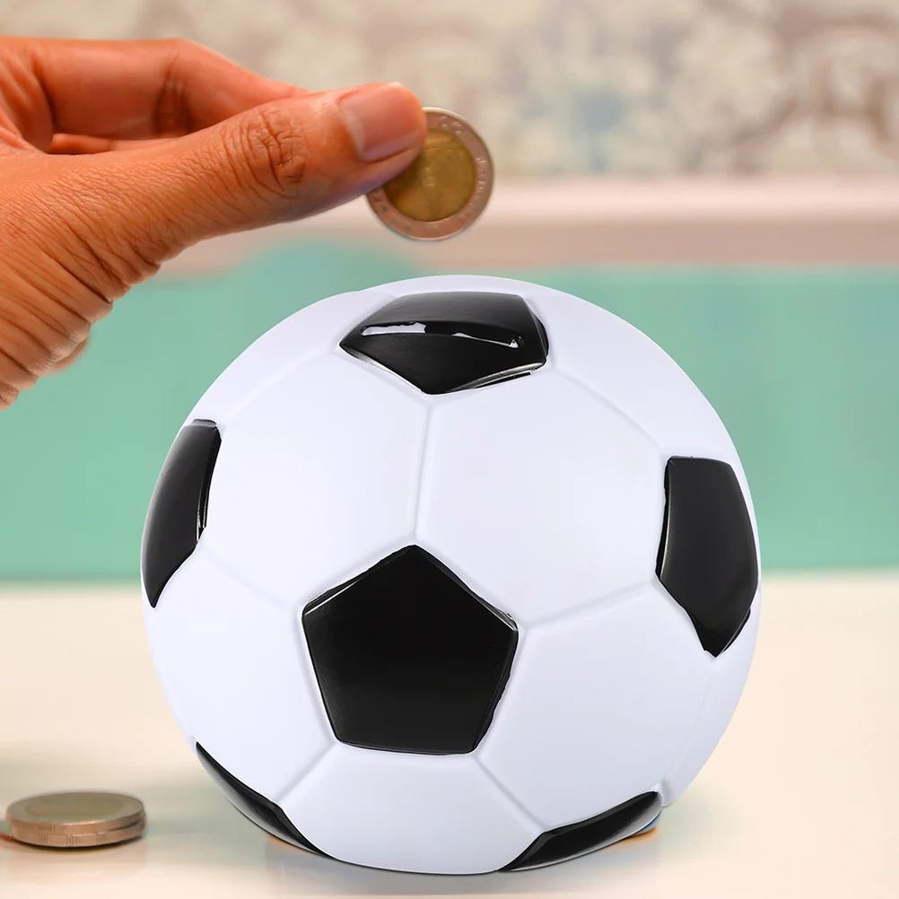 بنك كرة القدم بيجي بانك من الفينيل للعملات المعدنية للأطفال، صندوق توفير المال المدمج، منظم العملات المعدنية، ديكور المنزل، بنوك أصبع للبالغين #3