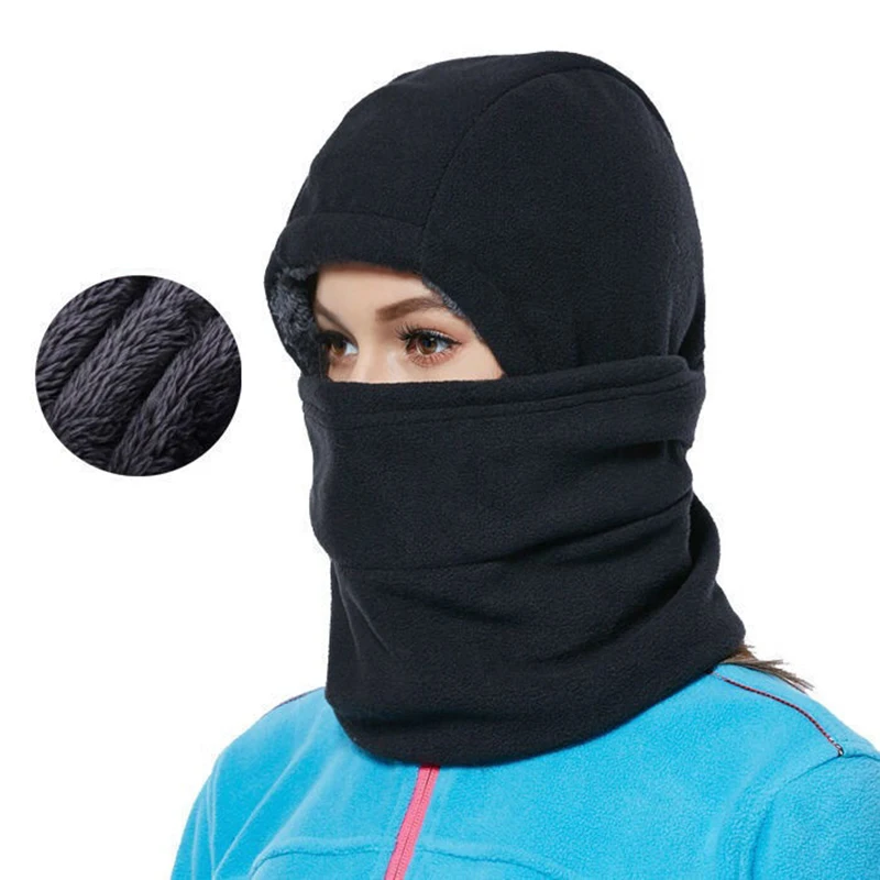 Winter Hat Men Women 2024 Neck Warmer Scarf Hiking Running Cycling Cap Ski Mask Hood Earmuffs Warm Windproof Thickened Bandana