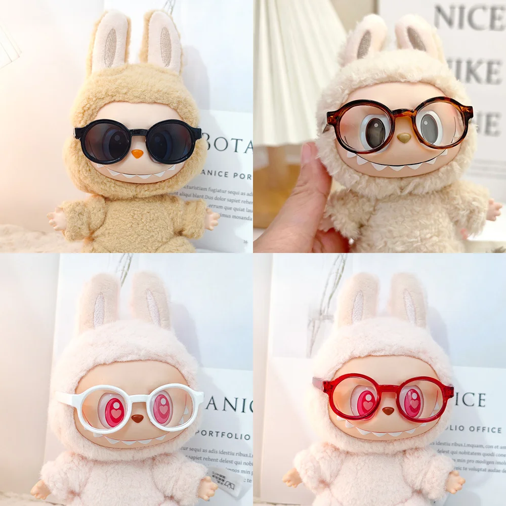 17cm Mini Plush Doll'S Clothes Outfit Accessories For Korea Kpop Exo Labubu Idol glasses sunglasses Clothing Gift