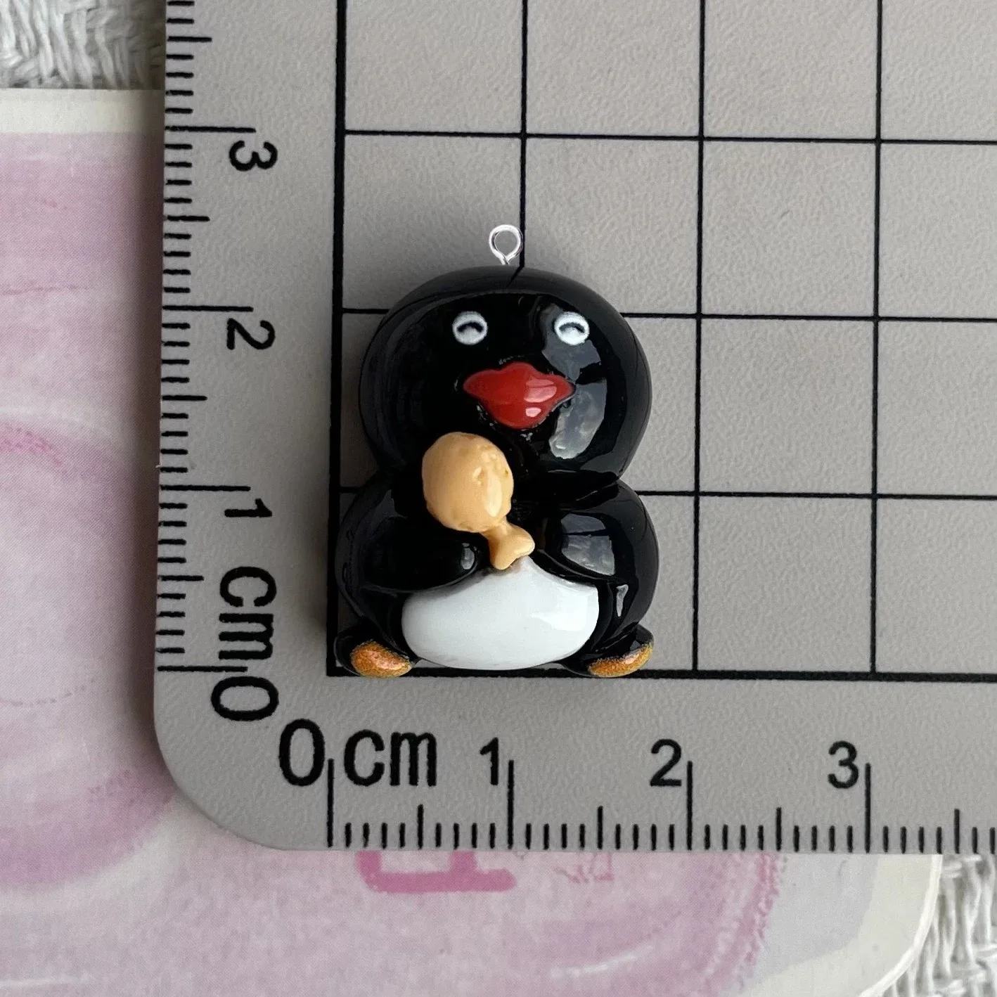 10Pcs Kawaii Black Penguin Pendant for Jewelry Making Findings Cute Resin Animals Charms Flatback For Earrings view 4