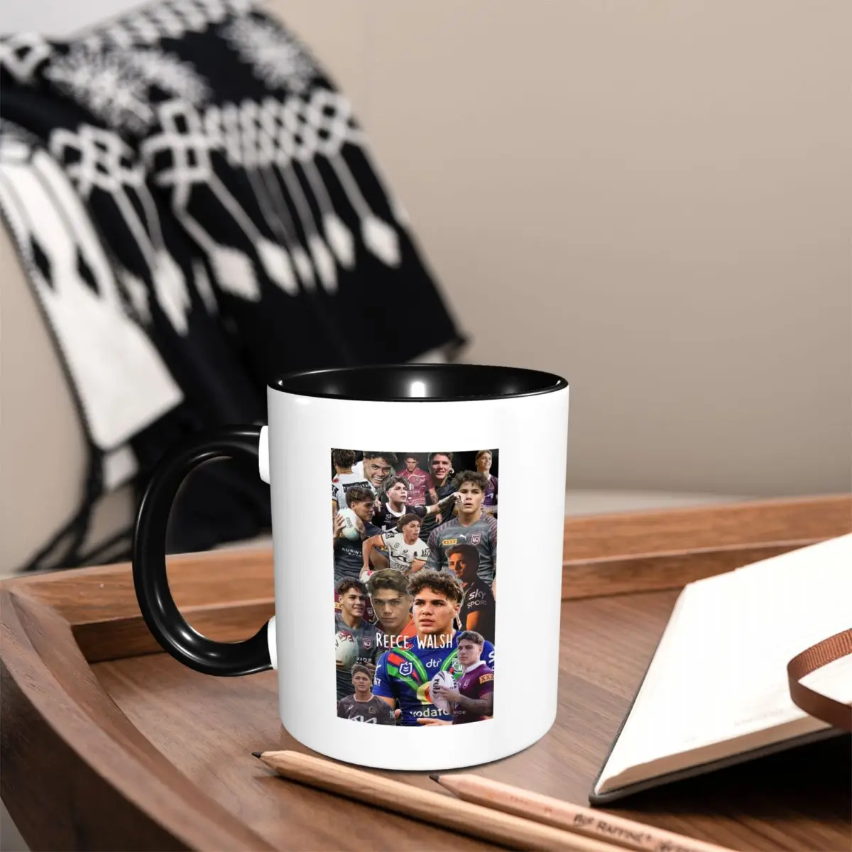Reece Walsh Nrl Hot Collage Photos Mug Funny Ceramic Coffee Cups Tea Mugs Milk Cup Drinkware Gift for Friends