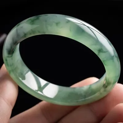 Biżuteria zheru Naturalna bransoletka Birma Jade 54mm-62mm Wykwintna bransoletka księżniczki wyślij dziewczynie wyślij mamę