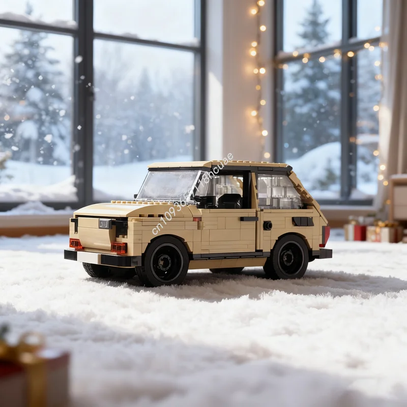

762 шт. MOC Polski Fiat Creator Experted модель строительные блоки строительство DIY рождественские подарки креативная игрушка образование день рождения