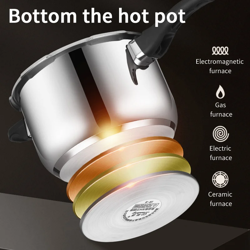 Panela De Pressão De Gás De Cozinha, Panela De Alta Pressão, Panela De Arroz, Economia De Energia, Proteção De Segurança, Máquina De Cozimento Rápido, 220V, 4L, 80KPa