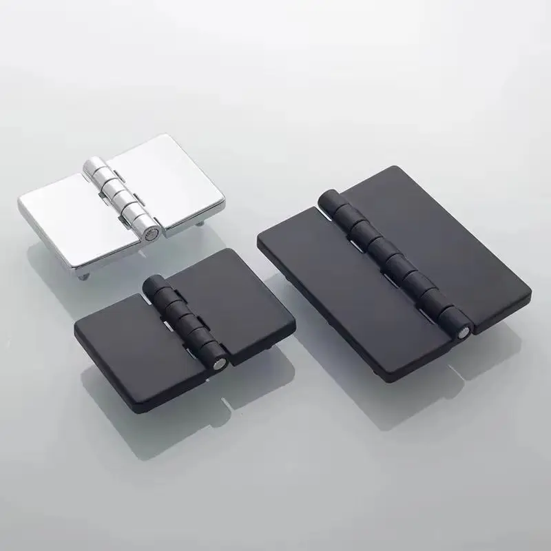 6PCS Zinc Alloy Industrial Hinges Distribution Box Switch Electric Cabinet Door Hinge Mechanical Equipment Hinge with Screw Feet