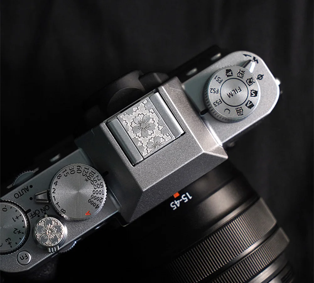 Metal Camera Hot Shoe Cover Soft Shutton Button for Fuji XE4 XT30 XS20 XPRO2 Leica Q2 M10 Olympus Canon Nikon Sony Accessories view 6