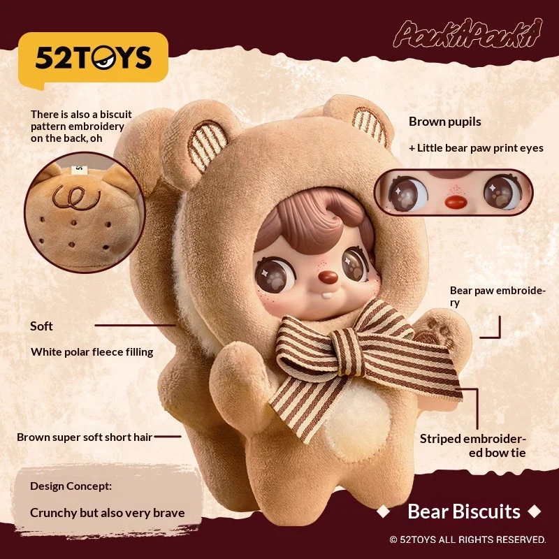 

52TOYS Коллекционная игрушка-сюрприз: Брелок-подвеска в стиле Чжоу Кэю, плюшевый виниловый брелок POUKA Poker Lamb, фигурка-украшение