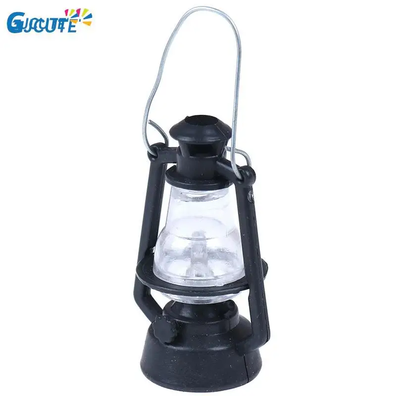 1:12 Miniature Kerosene Lantern Dollhouse Mini Living Room Scene Ornaments Dollhouse Accessories Doll House Retro Kerosene Lamp