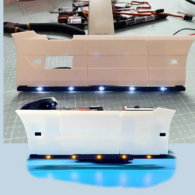 

Side skirt bumper light bottom light For Tamiya 1/14 Truck Trailer Dump Truck Volvo FH16XL 750 4X2 modification accessories