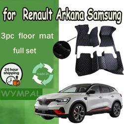 Car Floor Mats For Renault Arkana Samsung XM3 2020 2021 2022 2023 5seat Waterproof Pads Car Mats Carpet Car Accessories