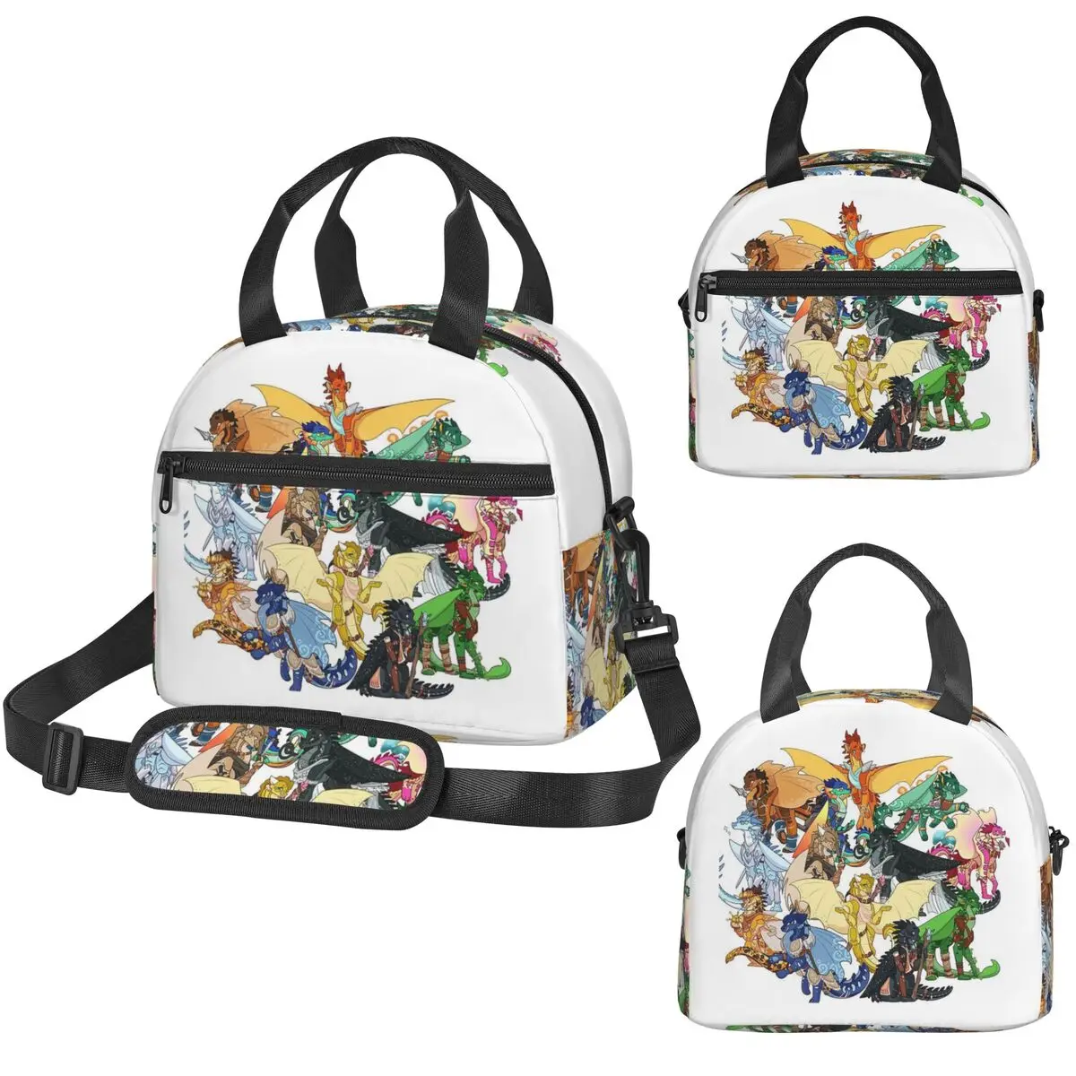 

Изолированная сумка для обеда Wing Of Fire All Dragon для детей, термобокс для школы, герметичная сумка-холодильник для обедов