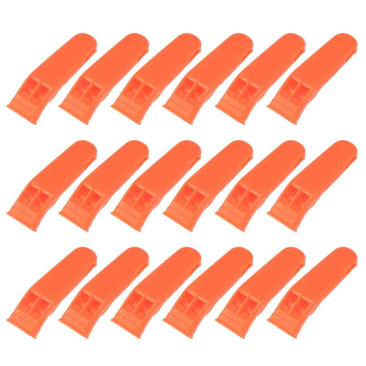 18 قطعة صافرة إنقاذ بصوت عال هش البلاستيك صافرة للخارجية تنبيه الطوارئ خفيفة الوزن التدريب الرياضي الحكم كرة القدم