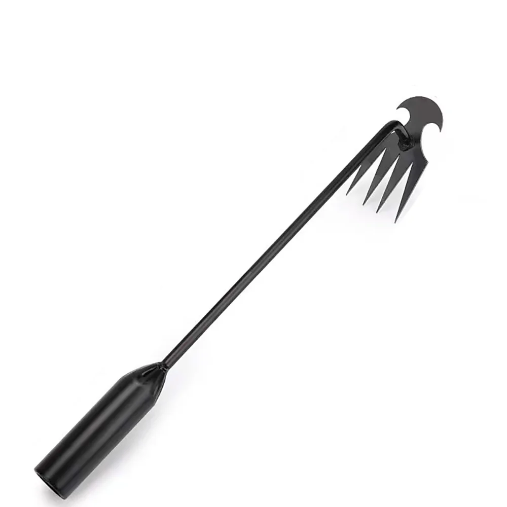 4 Teeth Manganese Steel Weeder Kit with Handles - Multifunctional Uprooting Weeding Artifact for Gardening