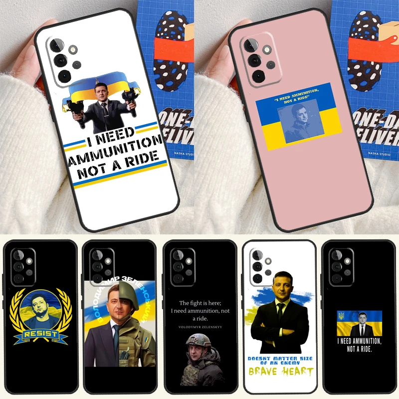 Volodymyr Zelensky Phone Case For Samsung Galaxy A34 A54 A14 A13 A12 A32 A52 A22 A72 A31 A51 A71 A52S A53 Cover