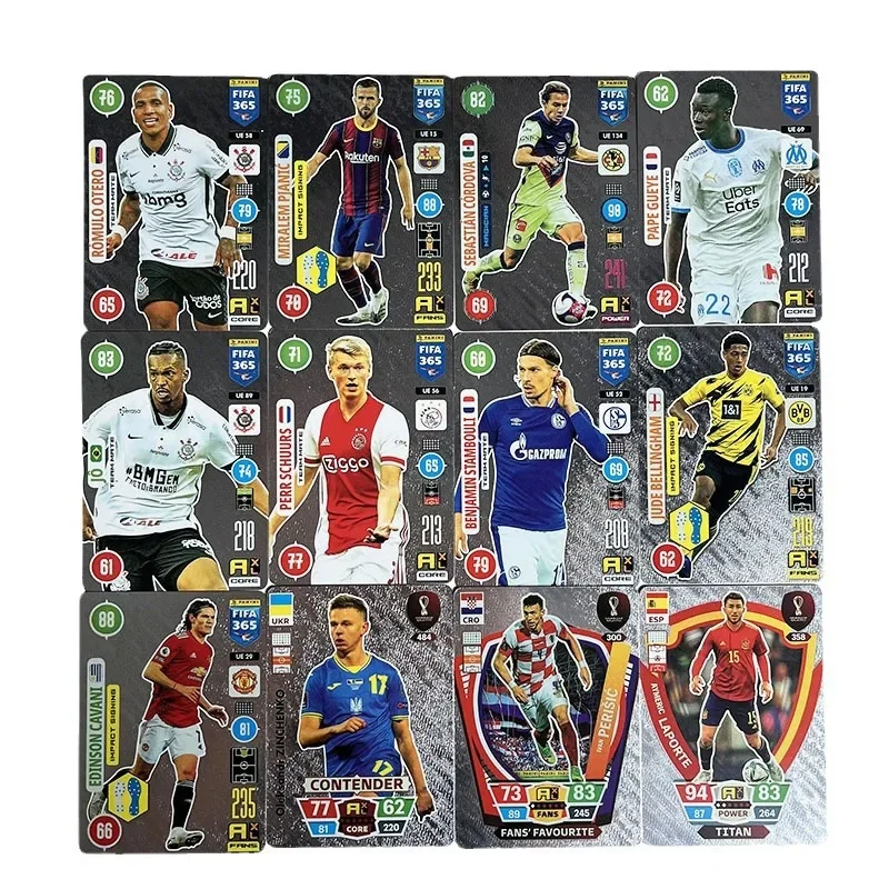 288pcs World Football Stars Cards 2024 FIFA Pure Soccer Trading Card FIFA World Cup Gold Foil Card Collectible Toys Kids Gifts