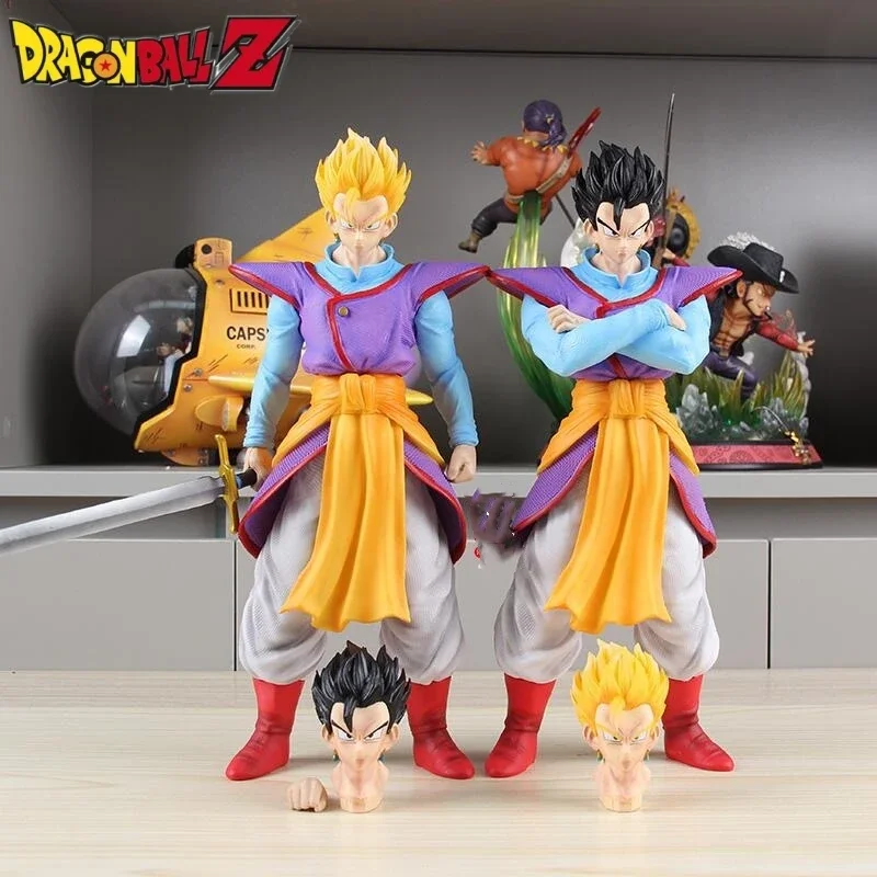 

Dragon Ball Gk Kaiowen Gohan 30cm Anime Figure Double-headed Character Peripheral Model Statue Ornament Decor Toy Birthday Gift