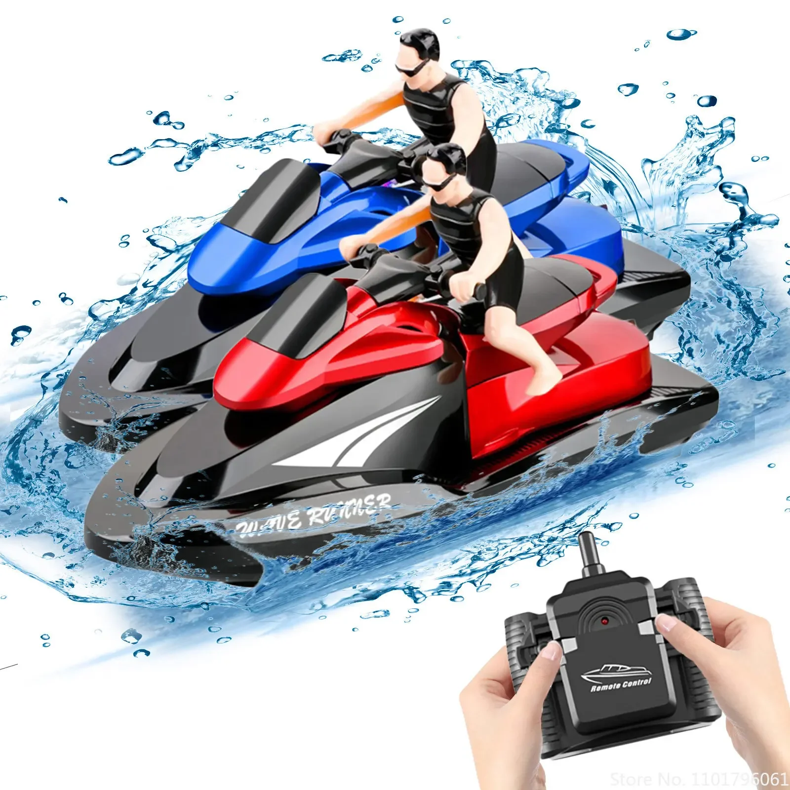 20km/h RC Boat 2.4GHz Waterproof High Speed 4 Channels Electric Remote Control Motorboat Toys for Adults and Kids Boy Gifts