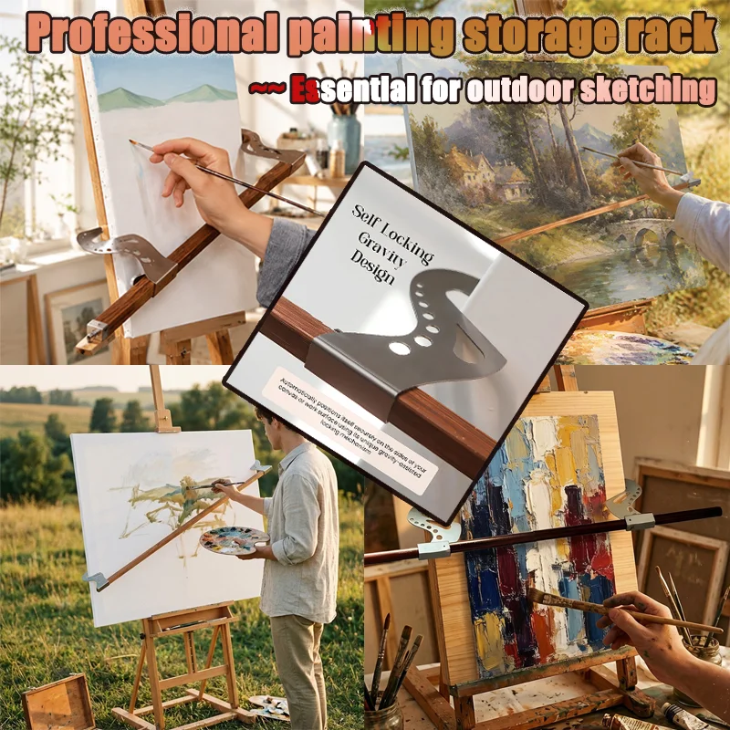 Adjustable Easel Hand Rest Support Bar Profession Painting Support Bracket Adjustable Height&angl Essential For Outdoor Painting