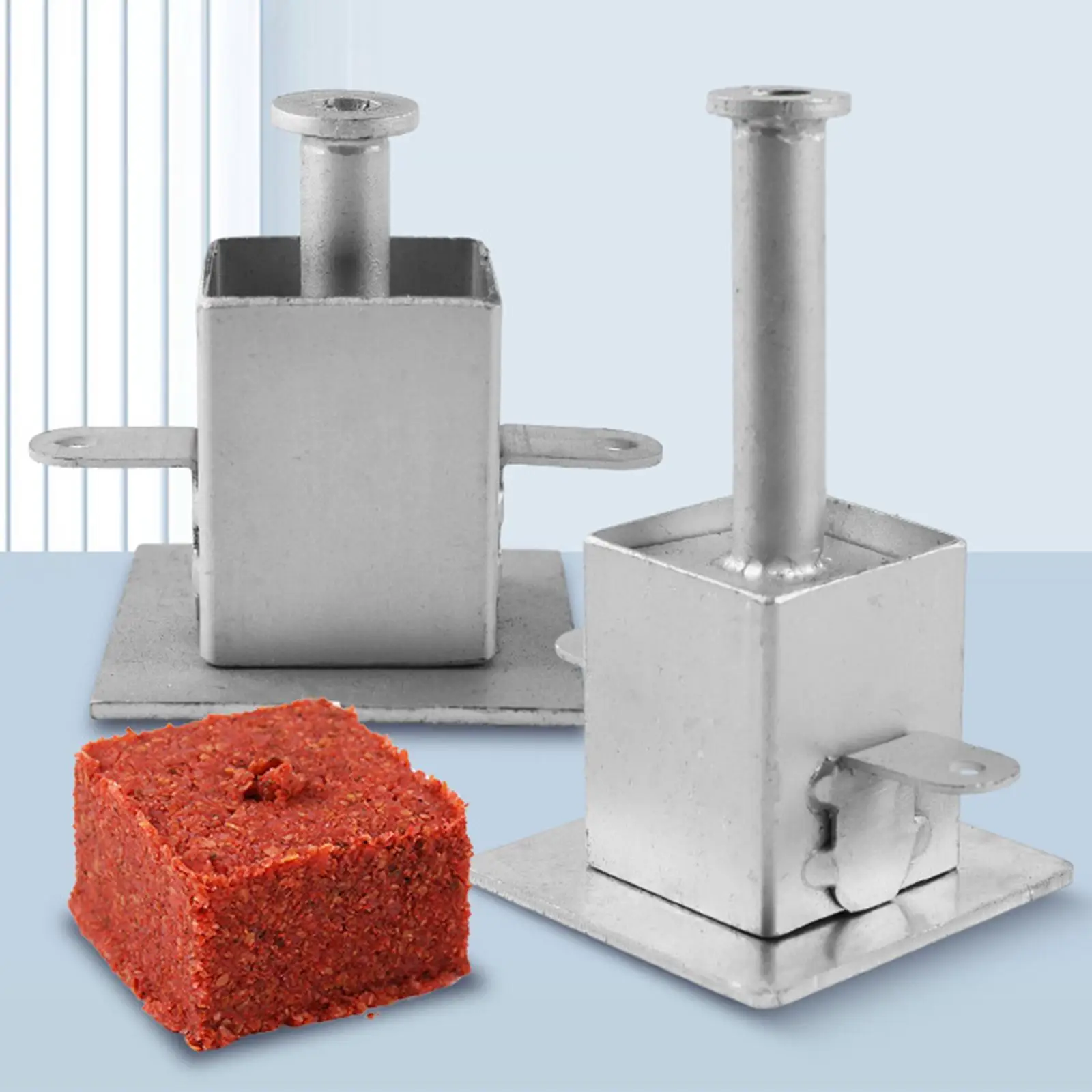 

Формирователь квадратной приманки Формирователь для изготовления приманок в пресной воде и морской воде Металлические снасти Аксессуары Квадратный блок для рыбалки на открытом воздухе 6,5x6,5 см