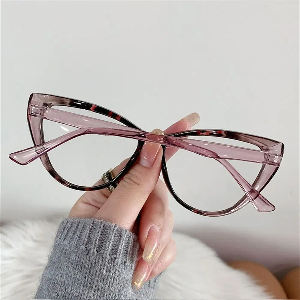 Ultra-light Anti-UV Blue Rays Glasses Retro PC Transparent Frame Flat Mirror Eyewear Vision Care Computer Goggles Women Girls