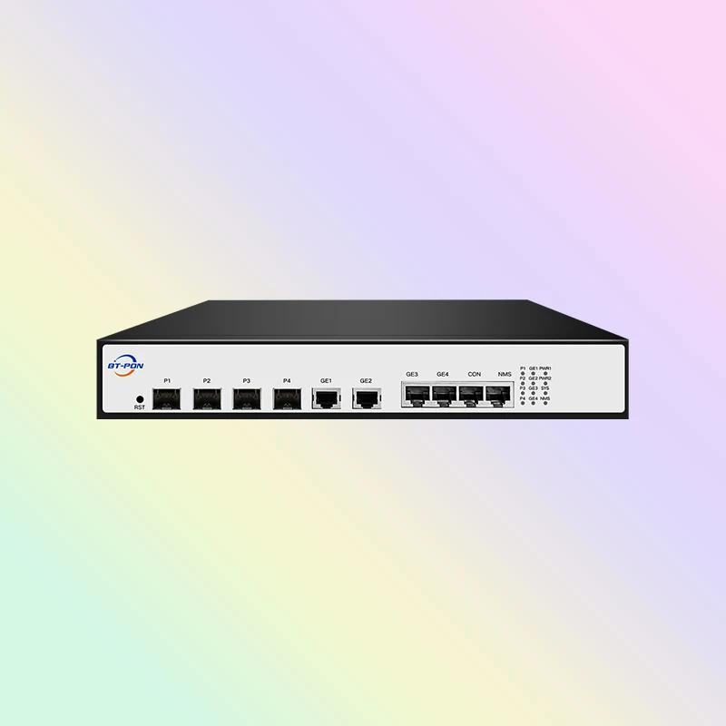 

Mini Optical Line Terminal Fiber Optic Equipment 12V Input 40Km Range 4Pot 4Pon 4Port Module PX20 SFP GEON 10G OLT Epon 4 Port