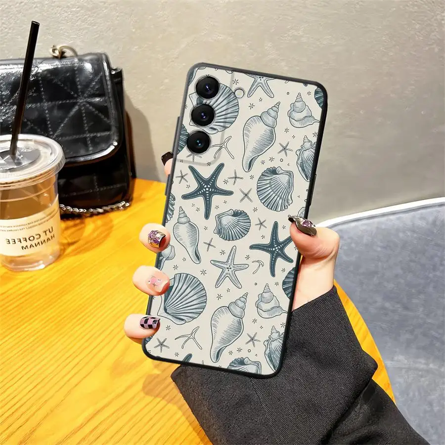 Case for Samsung Galaxy A04 A05 A06 A01 A02 Note 20 Ultra 9 10 A03 A30 A40 A10 A20 A50 A70 Soft Back Phone Cover Marine Organism