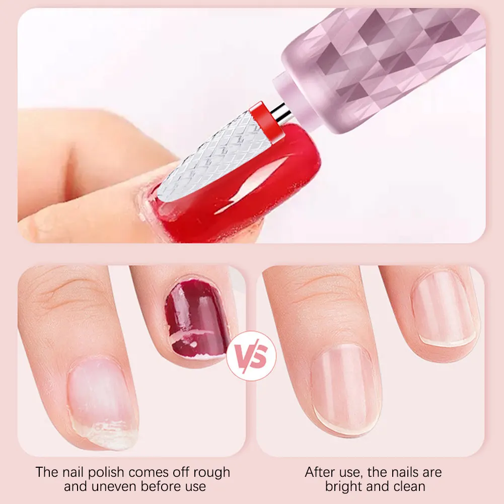 1세트 6단 속도 전동 네일 광택 및 필링 기계, 스크린 디스플레이, 초보자를 위한 뷰티 핸드 살롱용 매니큐어 그라인딩 도구